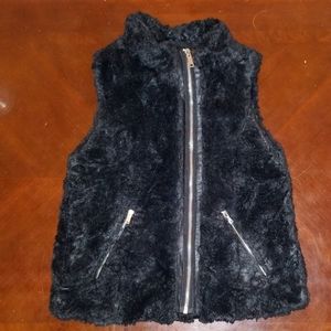 Zara Girls Faux Fur Vest 7/8